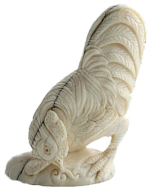 старинная японская нэцкэ из слоновой кости