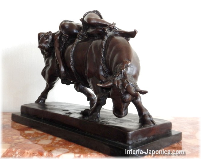 кабинетная бронзовая статуэтка Похищение Европы