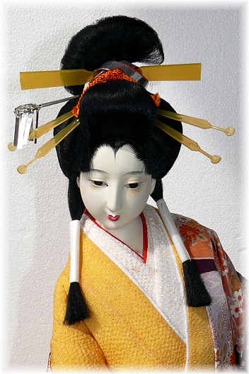 старинная японская интерьерная кукла, 1960-е гг.