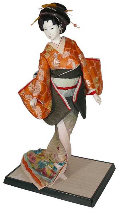 танцующая гейша, японская кукла, 1930-е гг.
