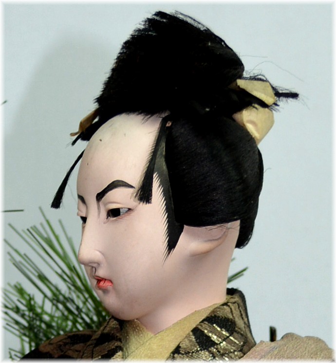 японская старинная кукла САМУРАЙ, 1920-е гг.