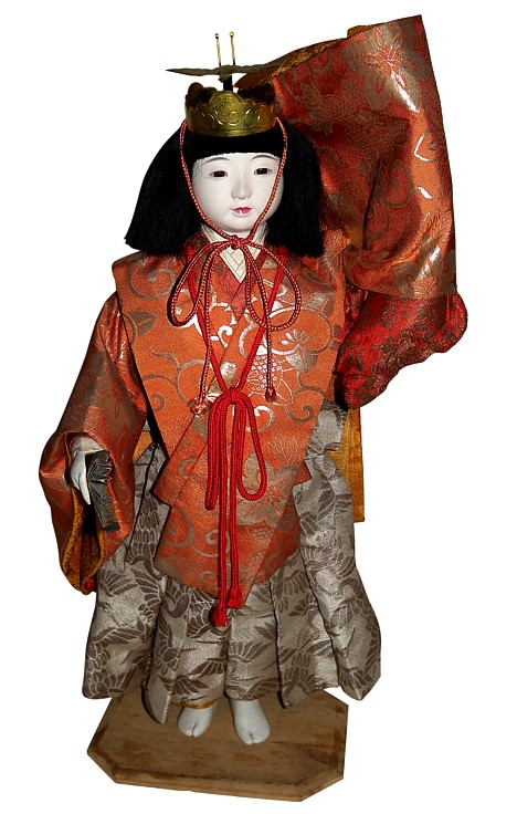 японская антикварная кукла