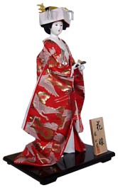 Невеста в свадебном кимоно, японская коллекционная авторская кукла