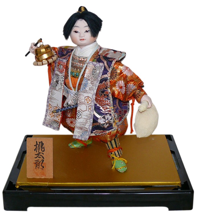 японская стaринная интерьерная кукла Юный Самурай, 1950-е гг.