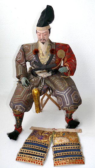 японская антикварная кукла СЁГУН, 1920-е гг.