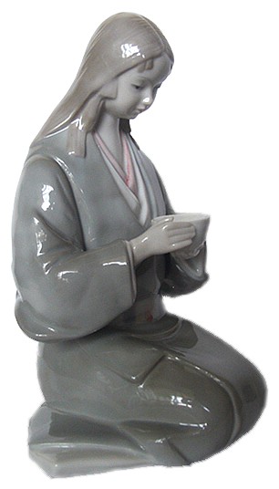 Чайная церемония, японская фарфоровая статуэтка Арита, 1950- егг.