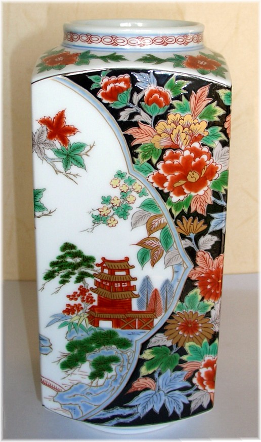 японская ваза АРИТА с авторским рисунком, 1910-20-е гг.