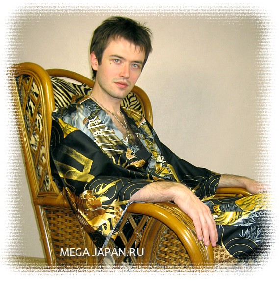 японский халат-кимоно - стильная мужская одежда для дома