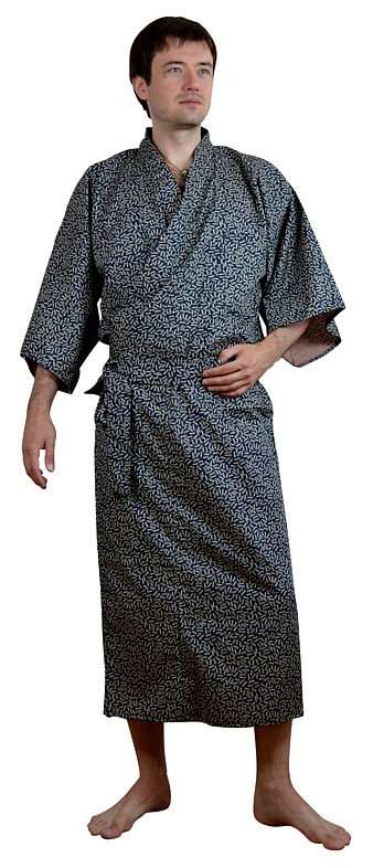 мужской халат-кимоно САНЗОКУ, хлопок 100%, Япония