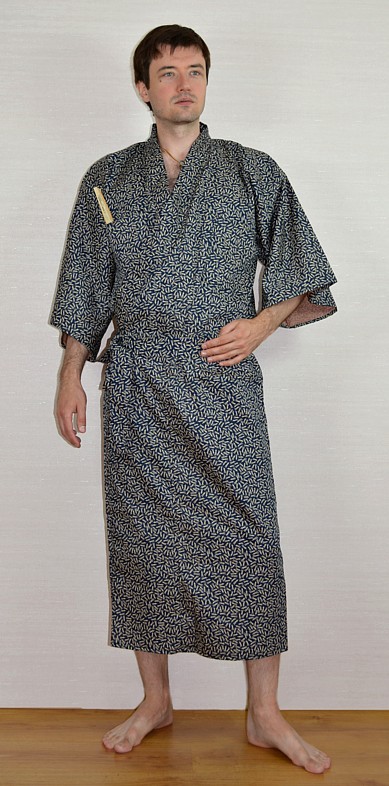 юката, японский мужской халат-кимоно