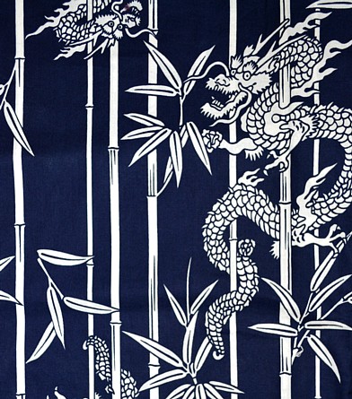 рисунок ткани японского мужского халата-кимоно