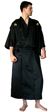 мужской халат-кимоно с вышивкой, сделано в Японии