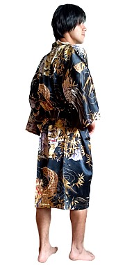 мужской шелковый халат кимоно, сделано в Японии
