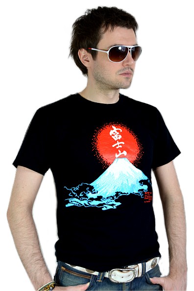японская  футболка с иероглифами и японской символикой, хлопок 100%