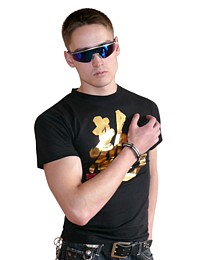 дизайнерская футболка с золотым иероглифом Рю (Дракон)