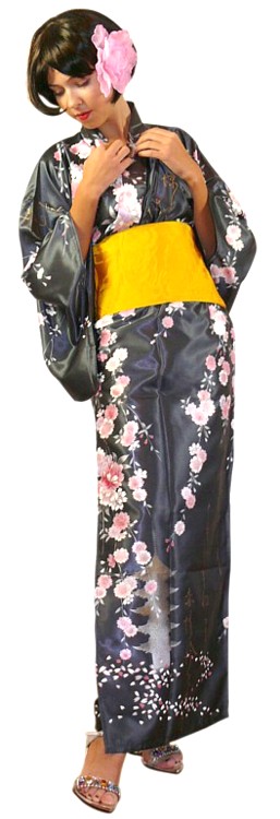 японское кимоно Сакура и пояс оби