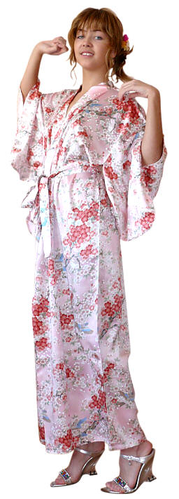эксклюзивная одежда из шелка - шелковое кимоно из Японии