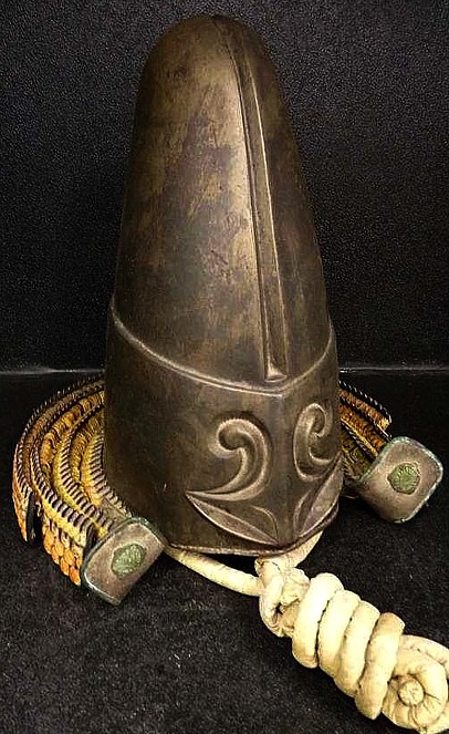 самурайский шлем кабуто в стиле ковари, сер. эпохи Эдо