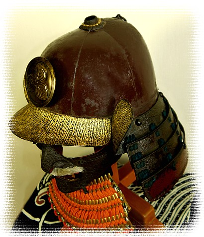 самурайский шлем КАБУТО эпохи Муромати, 1560-е гг. Маска 1900-е гг.