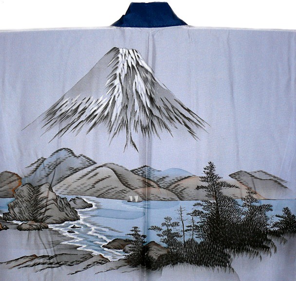 роспись на спинке мужского кимоно