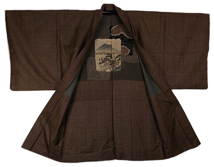 японская традиционная одежда: мужское хаори, шелк