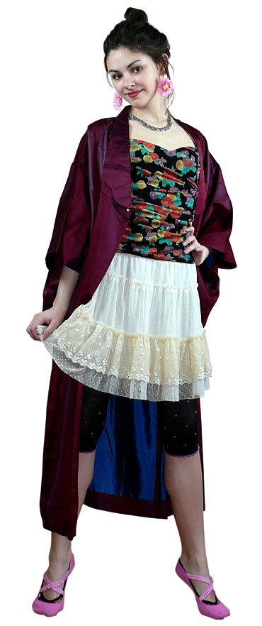 амакото, японская традиционная одежда, шелк, винтаж