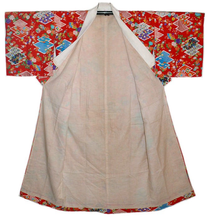 японское страинное кимоно, подкладка