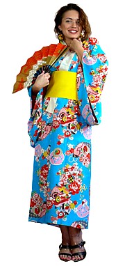 японское винтажное кимоно