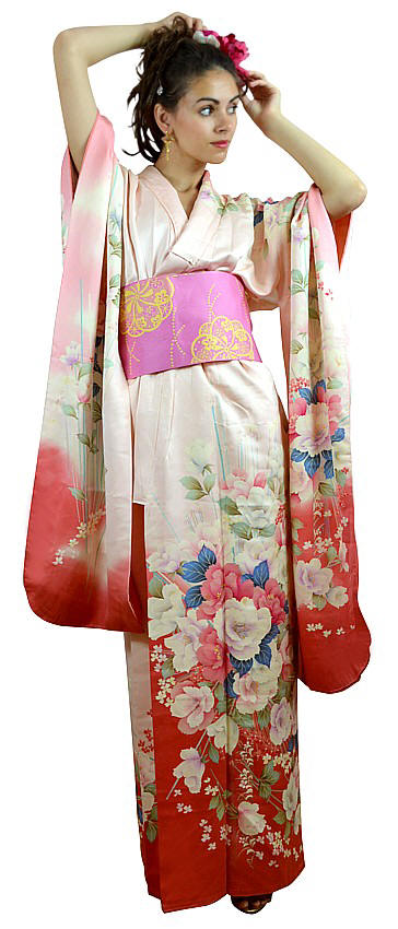 японское кимоно и пояс-оби