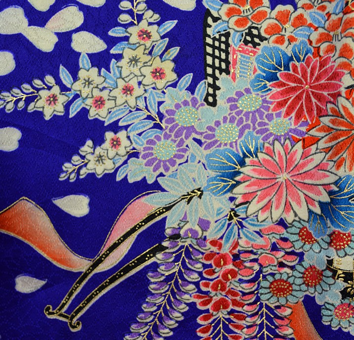 рисунок на японском кимоно