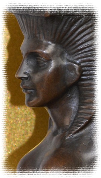 бронзовая скульптура ар-деко Танцовщица. Деталь