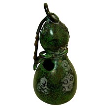 бронзовая японская ваза в виде тыкваы-горлянки, 1920-е гг.