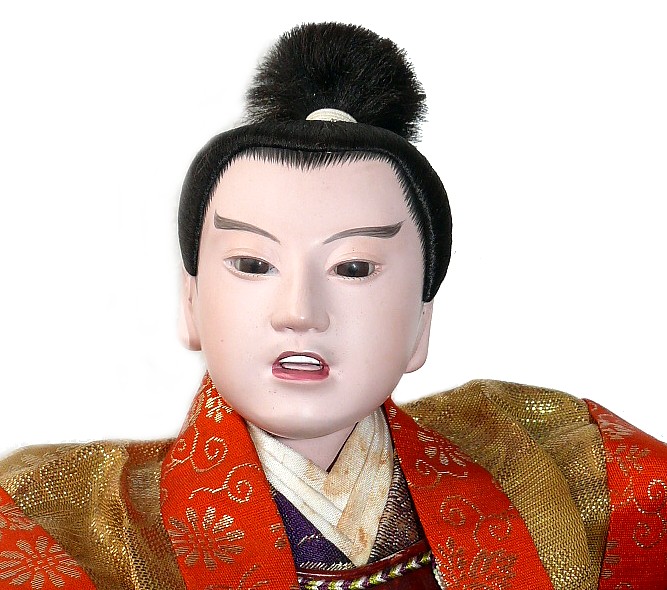 японская антикварная кукла Самурай
