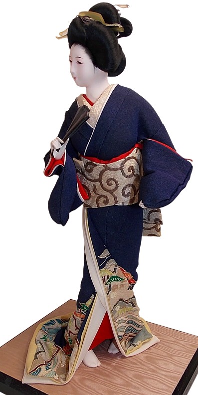 антикварная японская кукла эпохи Тайсё