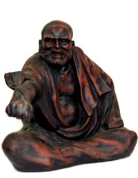 Дарума, основатель дзэн-буддизма, старинная статуэтка, Япония, 1930-е гг.