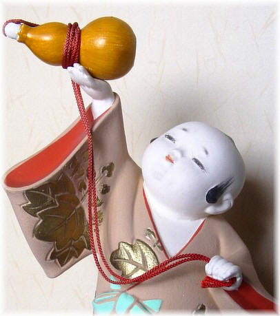 малыш с тыквой-горлянкой, японская статуэтка, 1960-е гг.