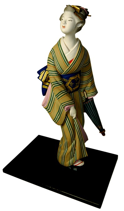 японская статуэтка Девушка с зонтиком