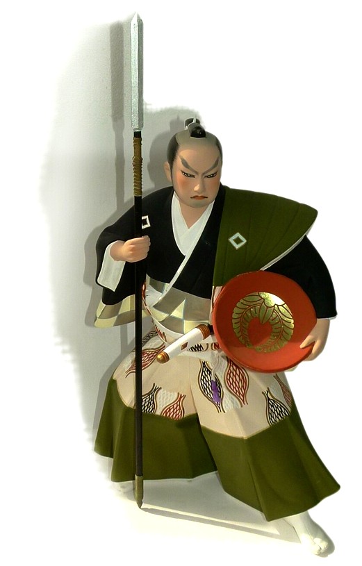 самурай с копьем, статуэтка, Япония, 1970-е гг.