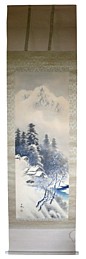 Зимний пейзаж, японская картина, 1930-е гг.