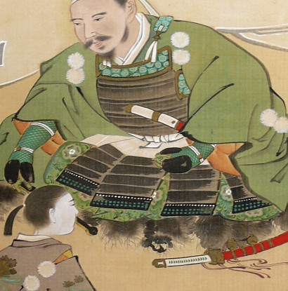 японский рисунок на свитке, 1900-е гг.