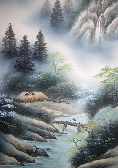 японский пейзажный рисунок, 1930-е гг.