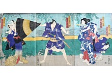 японская гравюра укиё-э Кунисада