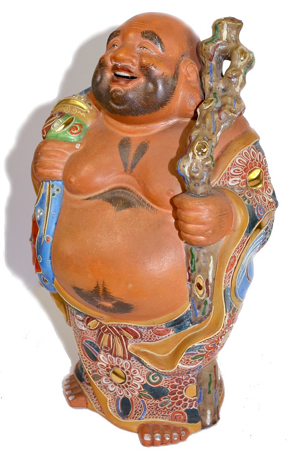 Хотэй, Бог Удачи и Богатства, японская фарфоровая фигура, 1930-е гг.