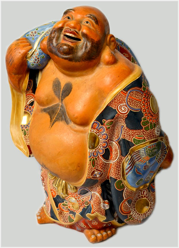 Хотэй, Бог Удачи и Богатства, японская фарфоровая фигура, 1900-е гг.