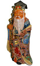 японский антикварный фарфор: Дзюродзина, один из Семи Богов Удачи