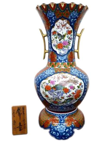 фарфоровая напольная ваза Арита, 1880-е гг., Япония
