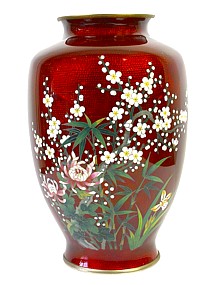 Японская ваза клуазоне ар-деко 1920-е гг.. Интернет-магазин Интериа Японика