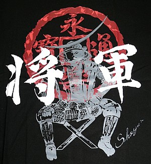 рисунок на японской мужской футболке. Онлайн магазин Интериа Японика