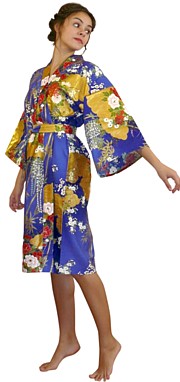 женский халатик-кимоно - одежда для дома из Японии