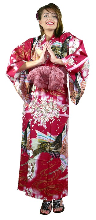 женский халат-кимоно, хлопок 100%